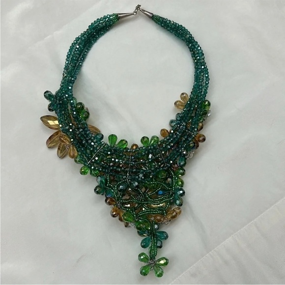 Vintage Baroque Pearl and Beaded Large Avant Garde Statement Necklace - Picture 9 of 13